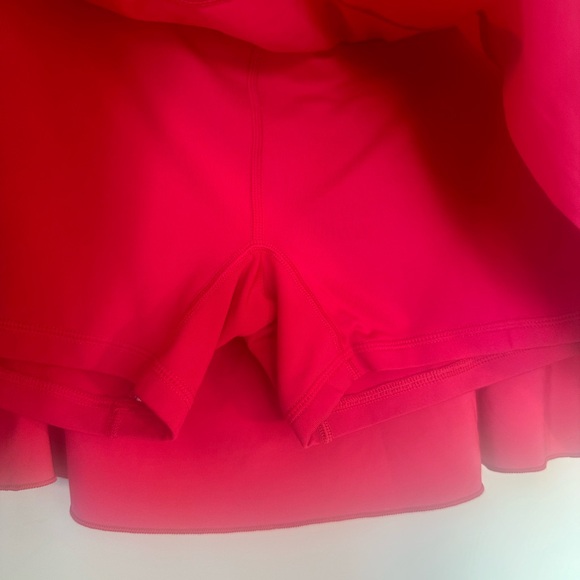 NIKE Court Magenta Pink Baseline Pleated Attached Shorts Ultra Mini Skirt,Large - Picture 10 of 13